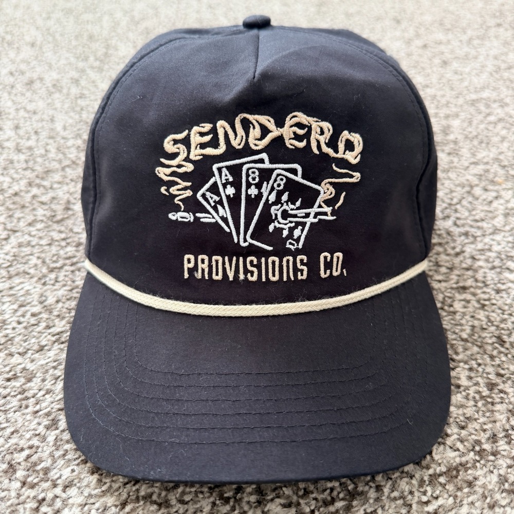 Sendero Provisions Co. Dead Man's Hand Adjustable Snapback Hat Black One Size